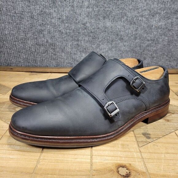 Cole Haan Benton Double Monk II Mens Size 11.5 Leather Shoes Black C25398 - Picture 2 of 10